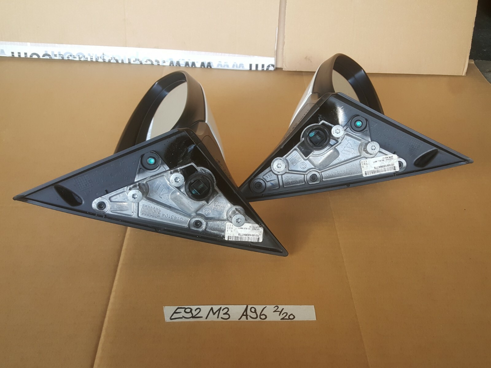 BMW E92 E93 M3 Seiten Außen Spiegel VORNE RECHTS + LINKS WEISS ABHOLUNG – Bild 7