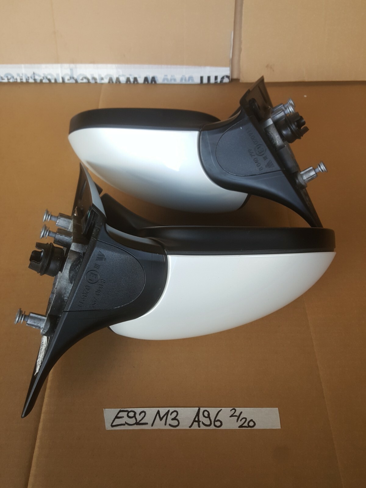 BMW E92 E93 M3 Seiten Außen Spiegel VORNE RECHTS + LINKS WEISS ABHOLUNG – Bild 8