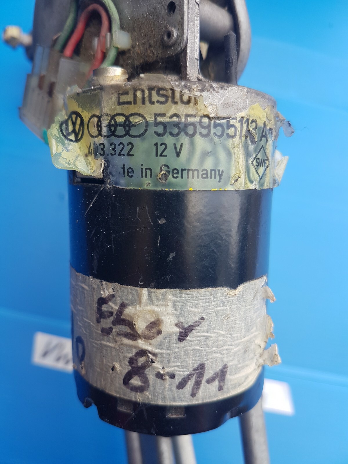 VW Corrado Scheibenwischer Motor + Gestänge VORNE 535955113 A – Bild 3