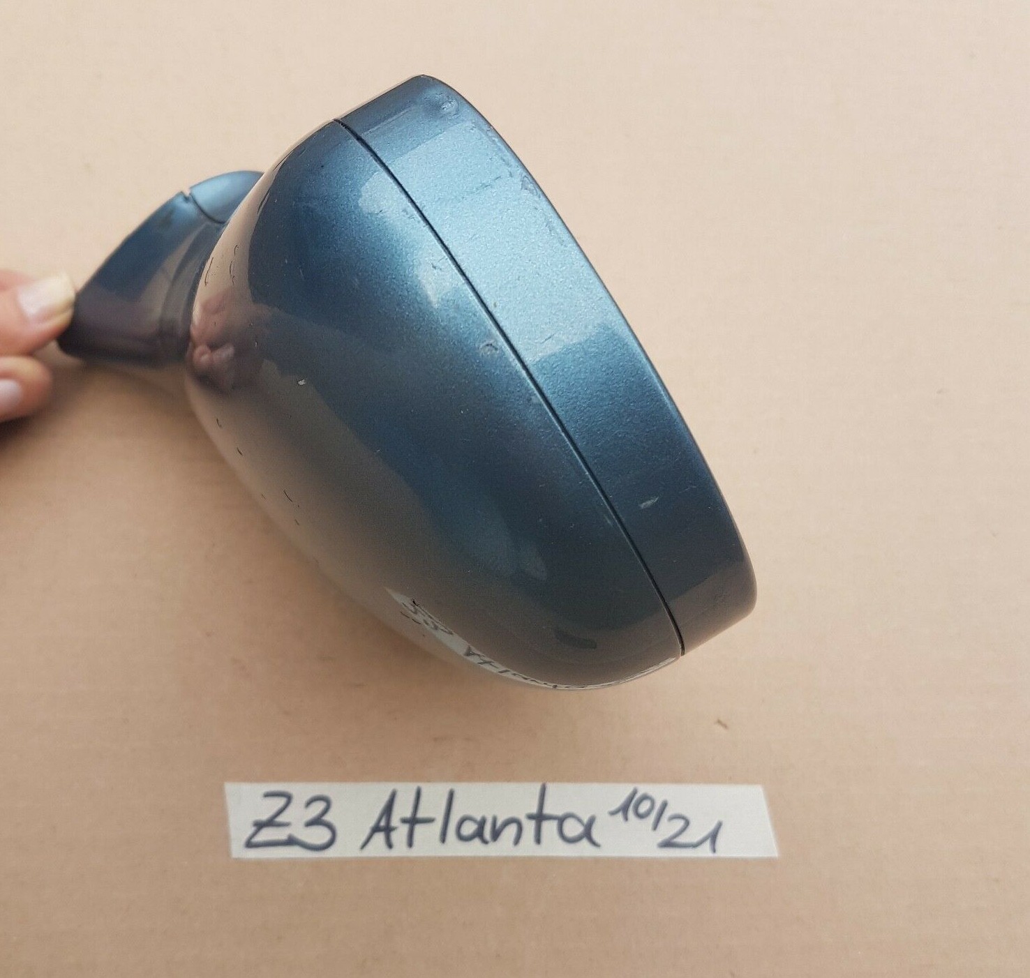 BMW Z3 Roadster + Coupe Seiten Außen Spiegel Kappe Gehäuse RECHTS  Atlanta blau 