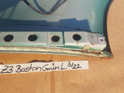 BMW Z3 Roadster Coupe Kotflügel Seitenwand  VORNE LINKS Boston grün Metallic 
