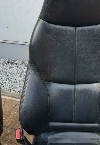 BMW Z3 Roadster Fahrer Sport Sitz Bezug Teil Stück Flicken Leder schwarz