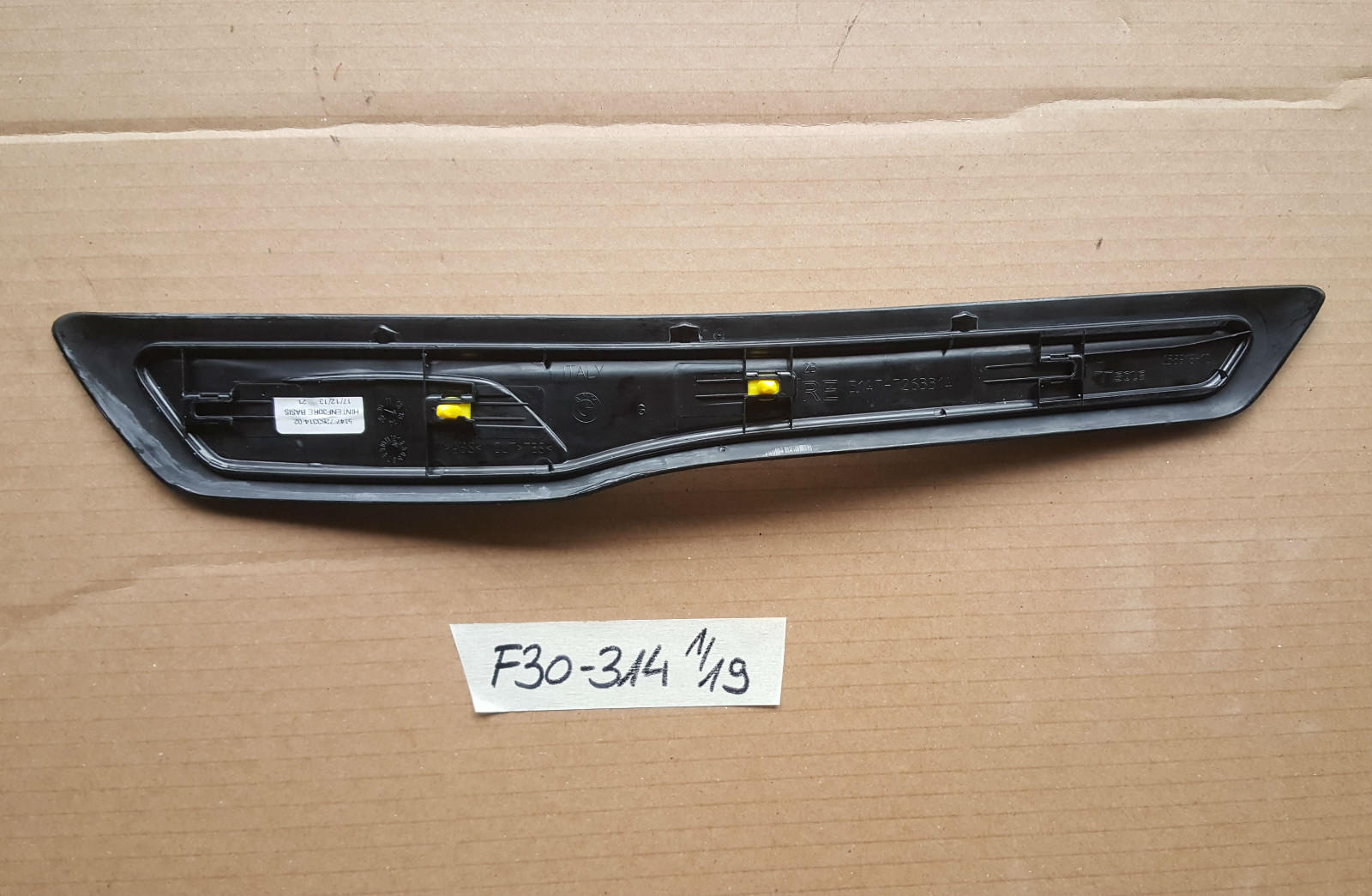 BMW F30 F31 Einstiegsleiste HINTEN Blende Leiste Tür Einstieg Basis 7263314 – Bild 2