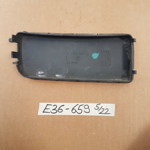 BMW E36 Abdeckung Stoßstange Nebelscheinwerfer Blende Kappe grau 1960659 LINKS