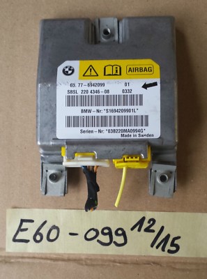 BMW E60 / E61 Airbag Steuergerät Sensor B-Säule Seitenairbag Modul LINKS 6942099 – Bild 1