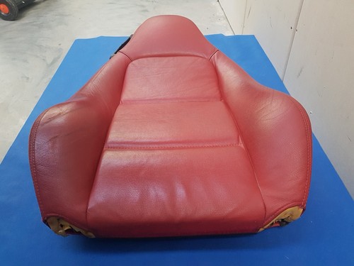 BMW Z3 Roadster + Coupe Bei Fahrer Sitz Oberteil Leder Snake rot Rückenlehne 