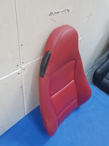 BMW Z3 Roadster + Coupe Bei Fahrer Sitz Oberteil Leder Snake rot Rückenlehne 