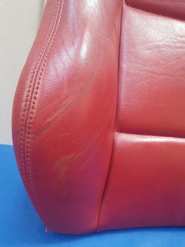 BMW Z3 Roadster + Coupe Bei Fahrer Sitz Oberteil Leder Snake rot Rückenlehne 