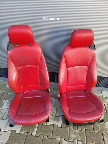 BMW Z4 E85 Fahrer Beifahrer Leder Sitz rot Memory + Türverkleidung ABHOLUNG – Bild 2