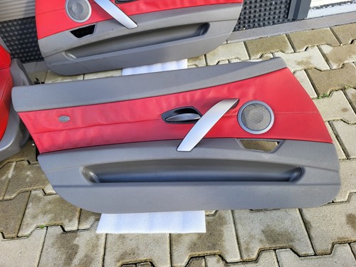 BMW Z4 E85 Fahrer Beifahrer Leder Sitz rot Memory + Türverkleidung ABHOLUNG – Bild 12