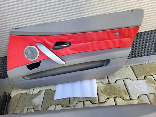 BMW Z4 E85 Fahrer Beifahrer Leder Sitz rot Memory + Türverkleidung ABHOLUNG – Bild 13