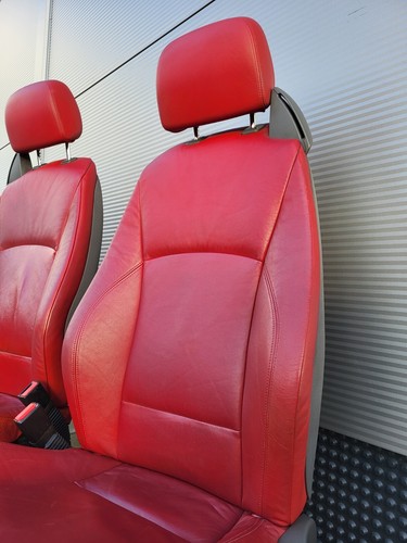 BMW Z4 E85 Fahrer Beifahrer Leder Sitz rot Memory + Türverkleidung ABHOLUNG – Bild 6