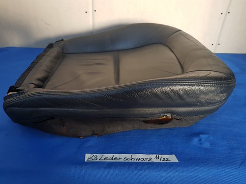 BMW Z3 Roadster + Coupe Fahrer Sitz Kissen Unterteil Leder schwarz black – Bild 3