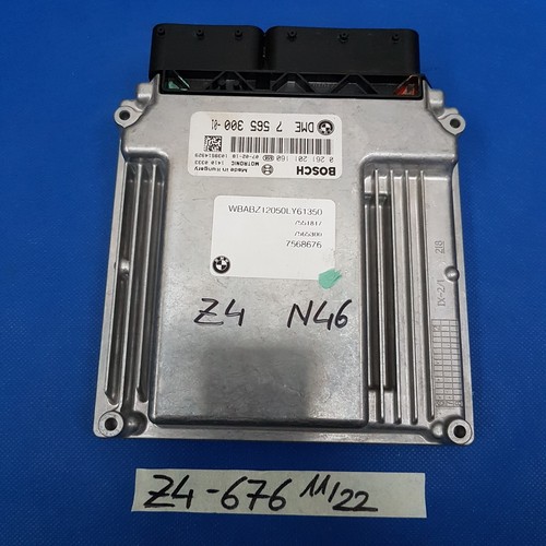 BMW Z4 E85 Motor Steuergerät DME Bosch 7568676 N46 Motor 2 Liter