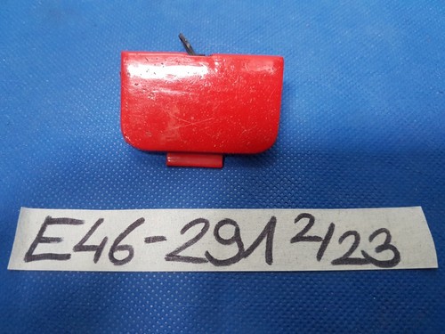 BMW E46 Blende Verkleidung Abschlepp Öse Klappe Stoßstange rot Kratzer 8195291 – Bild 1