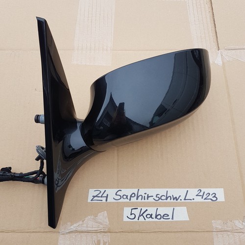 BMW Z4 E85 E86 Seiten Außen Spiegel +  Motor LINKS  saphir schwarz shadow line  – Bild 4