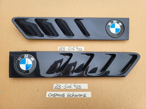 BMW Z3 Roadster Lufteinlass Ki​emen Ziergitter Motorhaube Cosmos Schwarz R+L – Bild 1