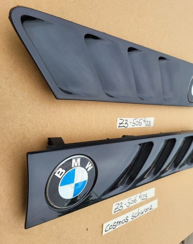 BMW Z3 Roadster Lufteinlass Ki​emen Ziergitter Motorhaube Cosmos Schwarz R+L – Bild 2