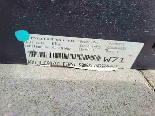 BMW E90 E91 Seiten Schweller Leiste sparkling graphit rechts ODER links ABHOLUNG – Bild 11