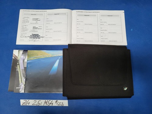 BMW Z4 E85 Bordmappe Nylon Service Heft 2,5i Englisch RHD – Bild 2