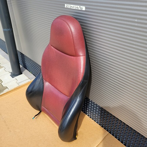 BMW Z3 Bei Fahrer Sport Sitz Oberteil Leder Rot Schwarz Rückenlehne Sitzheizung