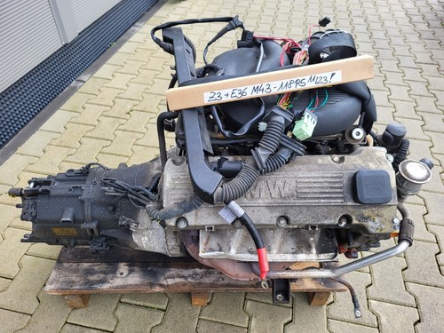 BMW Z3 Roadster Motor Engine 1,9 Liter M43 Triebwerk 118 PS Getriebe ABHOLUNG – Bild 1