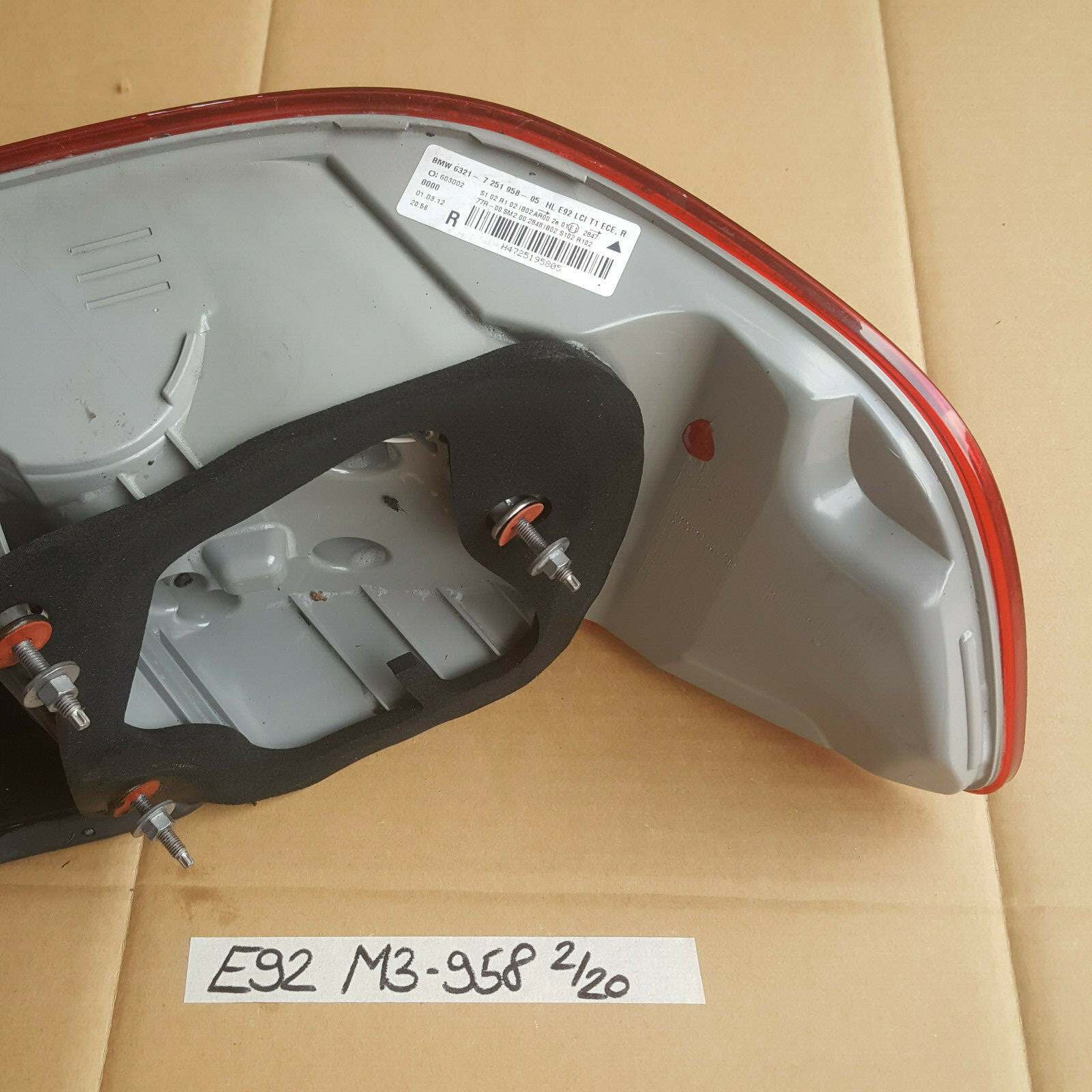 BMW E92 M3 LCI Facelift Rücklicht LED Heckleuchte Seitenwand rechts 7251958 – Bild 4