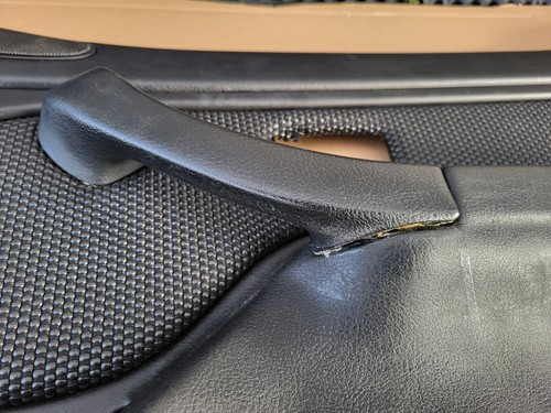 BMW Z3 Roadster  Coupe Tür Verkleidung Kunst-Leder schwarz Türtafel Griff RECHTS – Bild 5