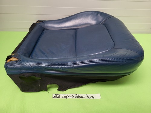BMW Z3 Roadster Coupe Fahrer Sitz Kissen Unterteil Leder Topas blau ohne Heizung – Bild 3