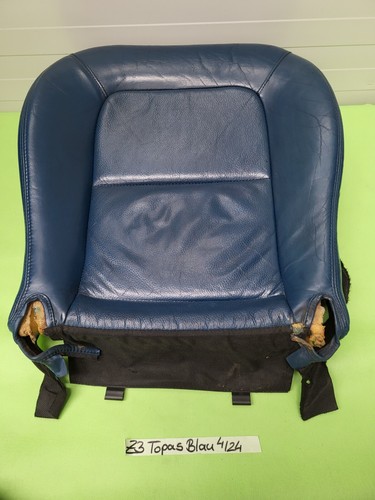 BMW Z3 Roadster Coupe Fahrer Sitz Kissen Unterteil Leder Topas blau ohne Heizung – Bild 5