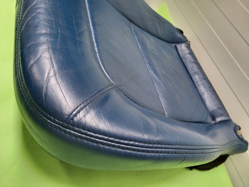 BMW Z3 Roadster Coupe Fahrer Sitz Kissen Unterteil Leder Topas blau ohne Heizung – Bild 8