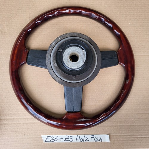 BMW E30 + Z1  + Z3 Holz Lenkrad mit Leder / Classic Lenker