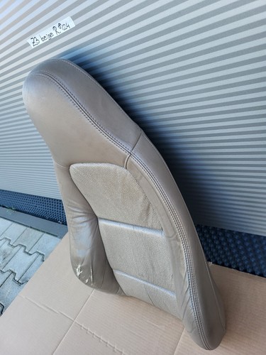 BMW Z3 Beifahrer Sitz Oberteil Leder beige Rücken Lehne Polster Kissen Bezug  – Bild 2