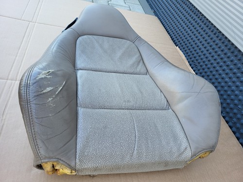 BMW Z3 Beifahrer Sitz Oberteil Leder beige Rücken Lehne Polster Kissen Bezug  – Bild 12