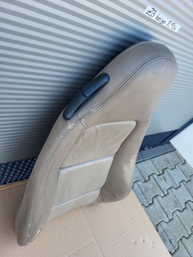BMW Z3 Beifahrer Sitz Oberteil Leder beige Rücken Lehne Polster Kissen Bezug  – Bild 3