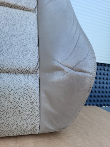 BMW Z3 Beifahrer Sitz Oberteil Leder beige Rücken Lehne Polster Kissen Bezug  – Bild 6