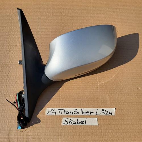 BMW Z4 E85 E86 Seiten Außen Spiegel LINKS Fahrer Seite Titan Silber 354 – Bild 3