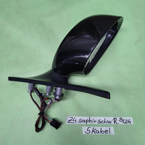 BMW Z4 E85 Seiten Außen Spiegel +  Motor RECHTS Saphir schwarz Black metallic – Bild 5