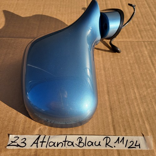 Spiegel BMW Z3 Roadster Seiten Außen Spiegel Kappe Gehäuse RECHTS  Atlanta blau  – Bild 5