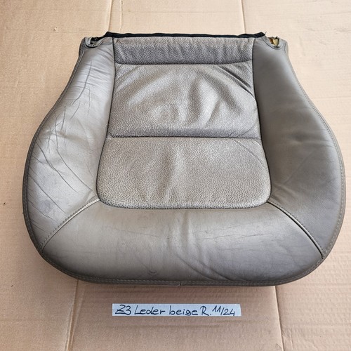 Sitzkissen BMW Z3 Beifahrer Sitz Unterteil Leder beige Bezug + Polster RECHTS – Bild 1