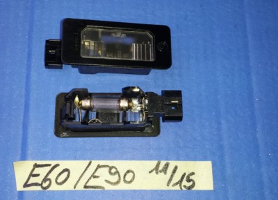 BMW E60 E90 Kennzeichen Leuchte Nummernschild Beleuchtung Kennzeichenbeleuchtung – Bild 1
