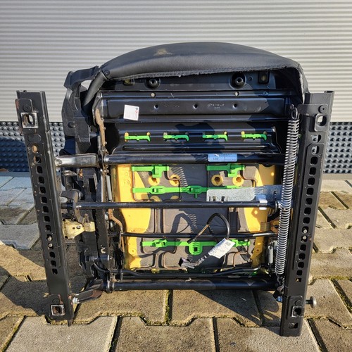 BMW Z4 E85 Beifahrer Sitz Unterteil Leder Schwarz + Gestell Schiene Manuell  – Bild 5