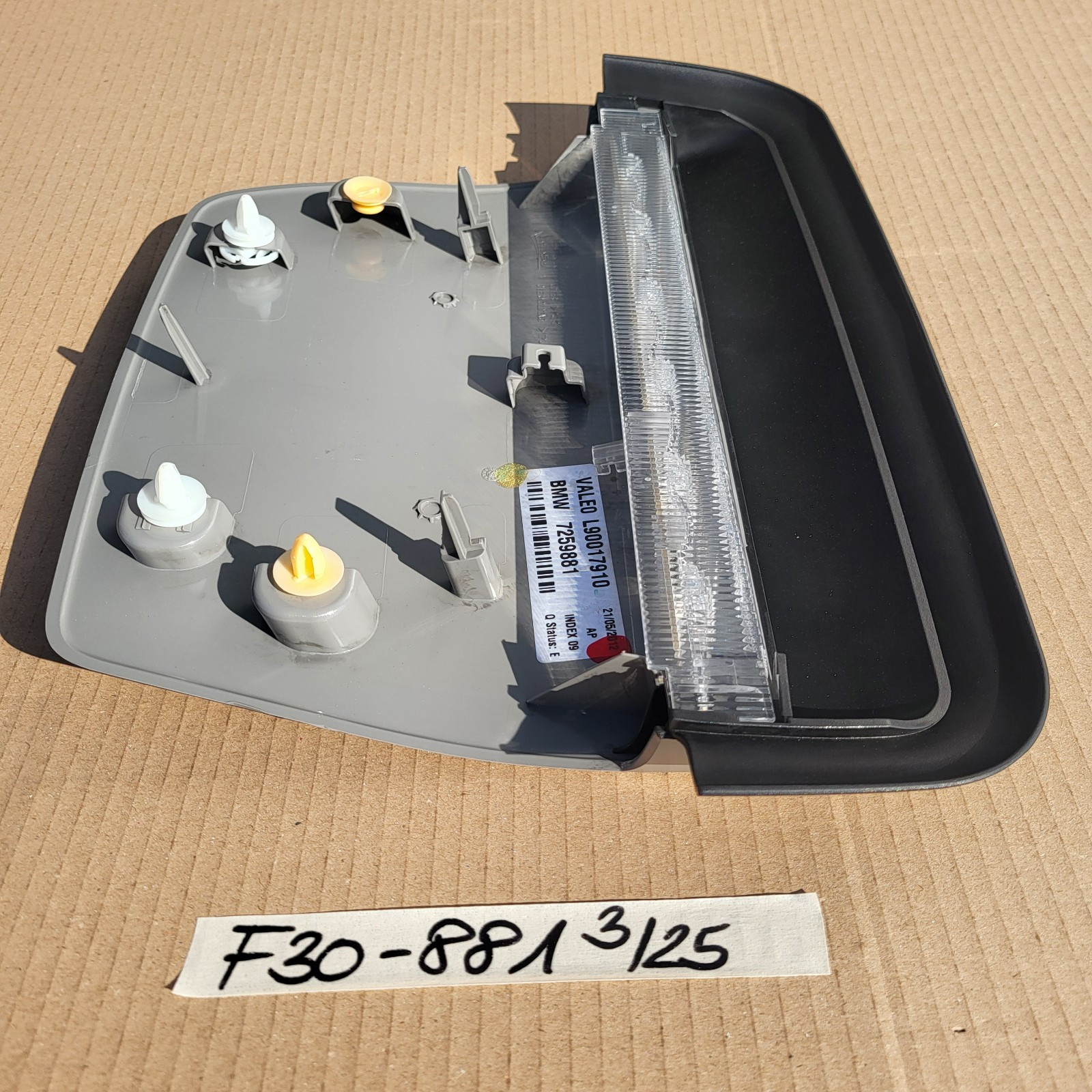 BMW F30 F35 Dritte Bremsleuchte 7259881 Zusatzbremsleuchte 3. Bremslicht grau – Bild 2