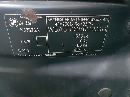 original BMW Z4 E85 E86 PDC Einparkhilfe Ultraschall Sensor Saphir schwarz 475 – Bild 3