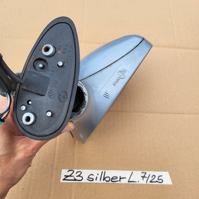 BMW Z3 Roadster Seiten Außen Spiegel Glas + Motor LINKS Arktis Silber Metallic 