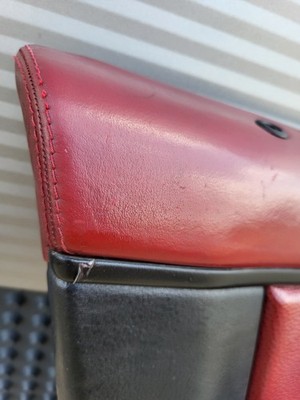 BMW Z3 Roadster  Tür Verkleidung Voll Leder Rot Schwarz R+L + Türgriff ABHOLUNG 