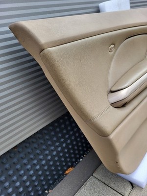 BMW E46 Cabrio Coupe Türverkleidung Leder Beige LINKS Harman Kardon Griff Blende – Bild 8
