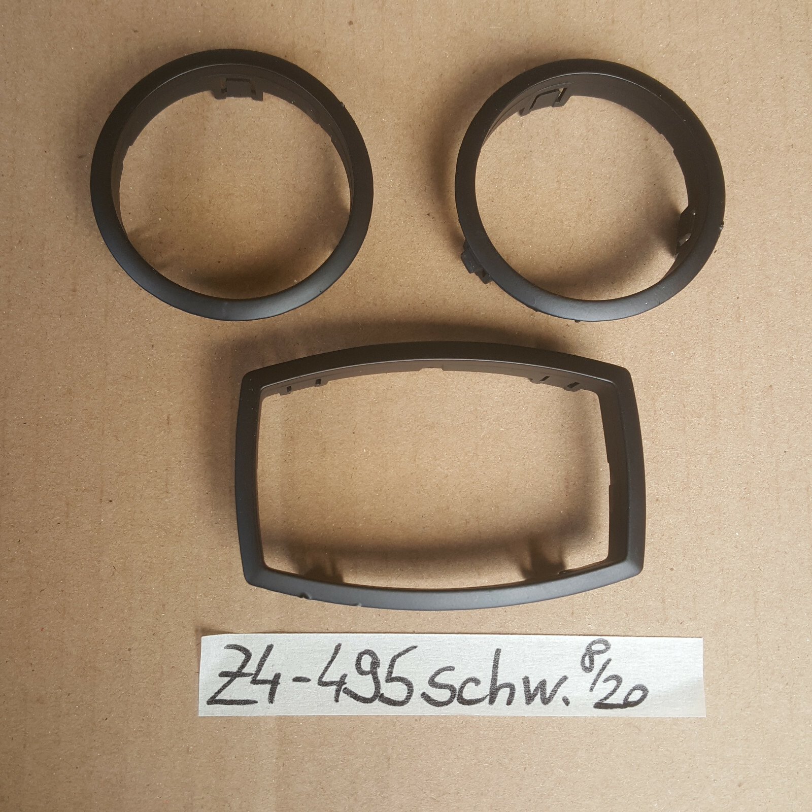 BMW Z4 E85 Armaturenbrett Ringe schwarz Rahmen Verkleidung Klima Blende 7048495 – Bild 1