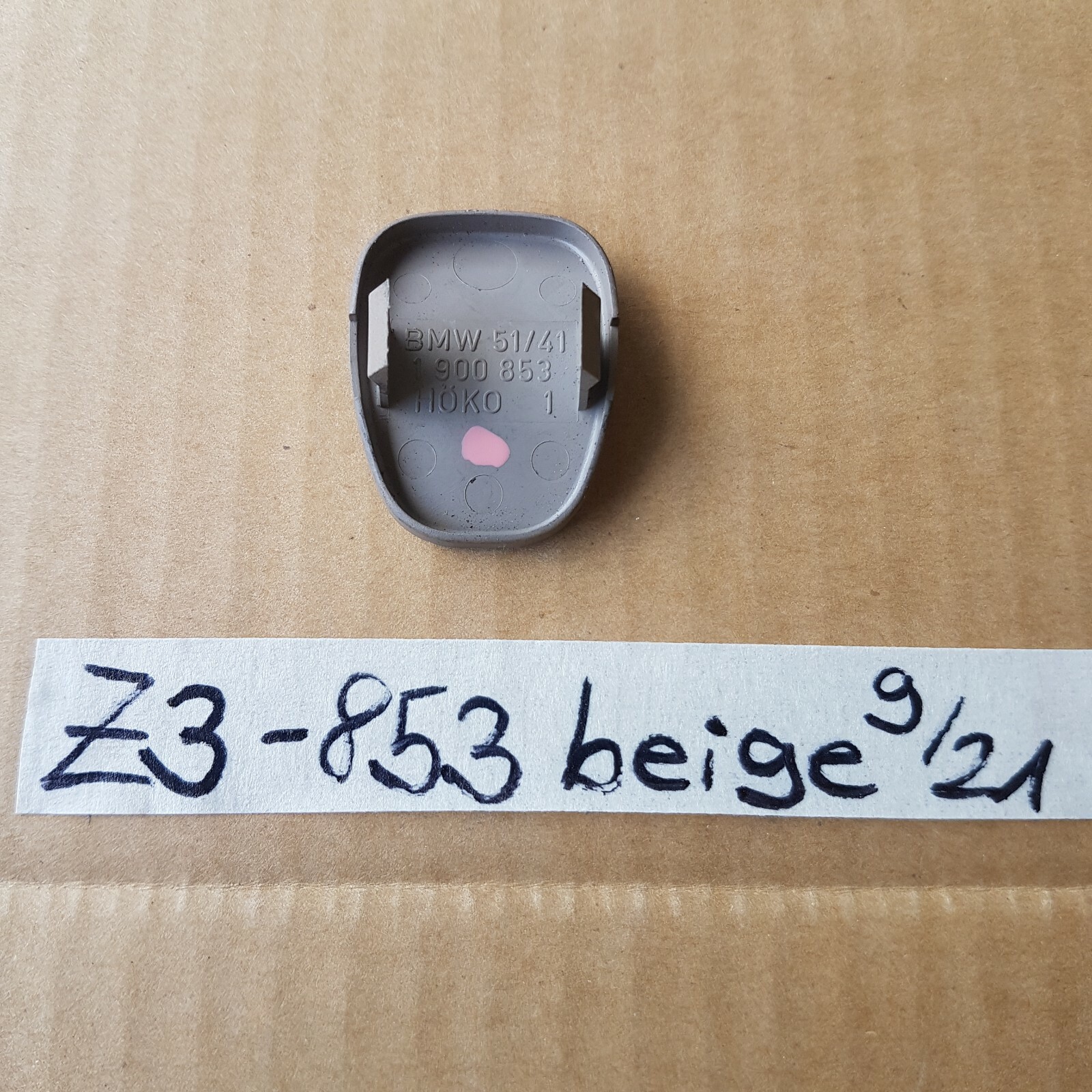BMW Z3 Abdeckung Spiegel Schalter Blende Griff  Stopfen 1900853 beige – Bild 2