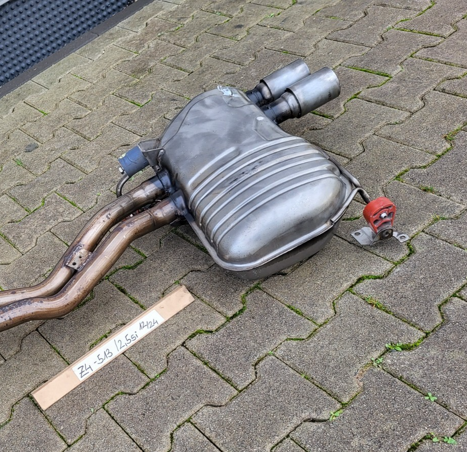 BMW Z4 E85 E86 Auspuff HINTEN N52 Motor Endschalldämpfer 7560513 Endtopf 2,5 si